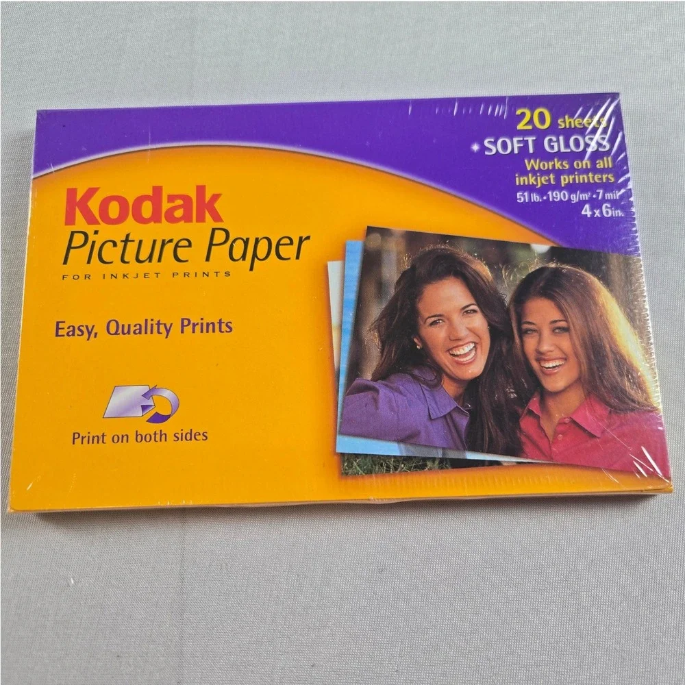 Kodak Premium Picture Paper Glossy & Soft Gloss 4x6 Sealed Inkjet Photo Paper